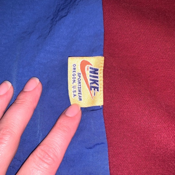 Vintage Nike Icon Clash Oversized Windbreaker Colorblock Sweatshirt Hoodie M - Picture 5 of 10